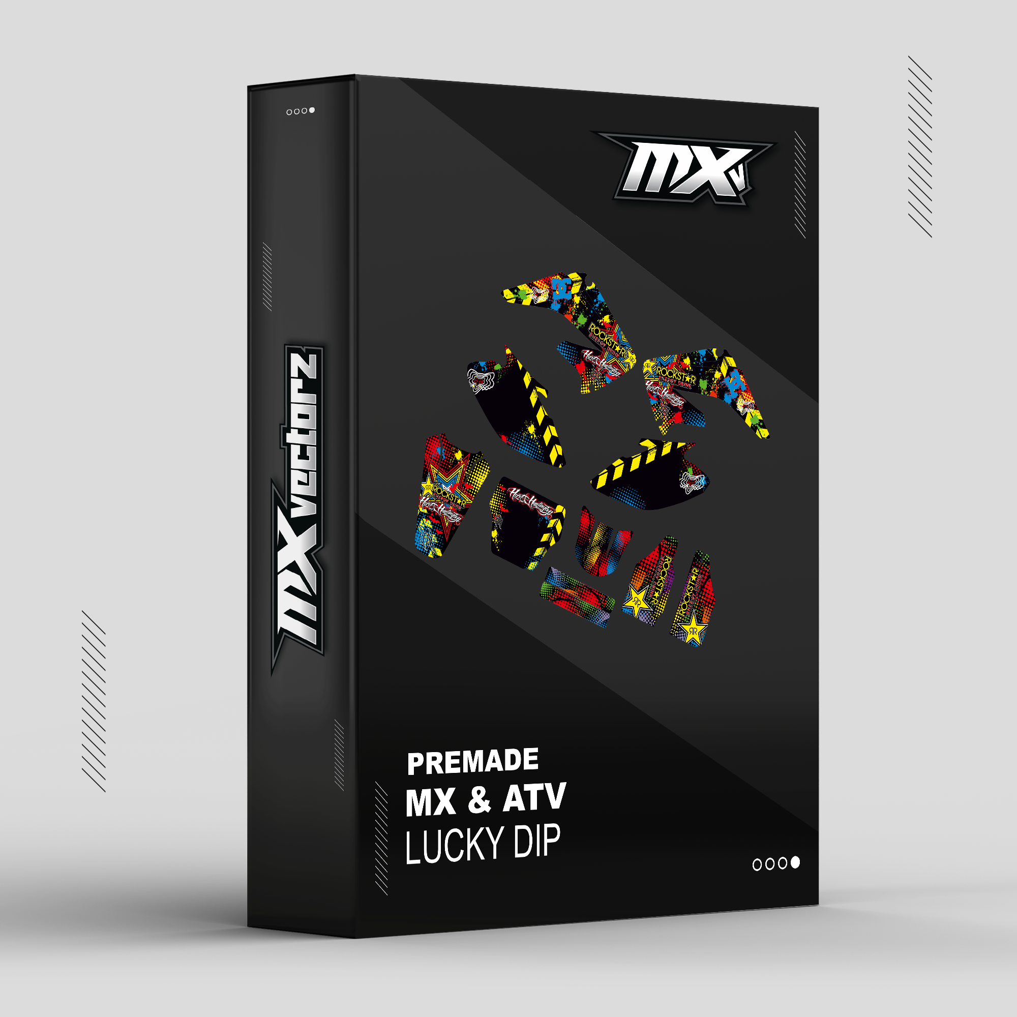 Lucky Dip MX & ATV Business 20  Pre Made Starter Pack Editable Designs & Files