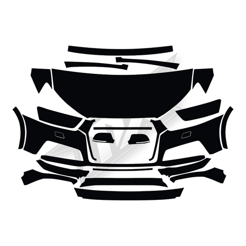 Audi Q3 S Line Sport Plus 2017 PPF Paint Protection Film Template