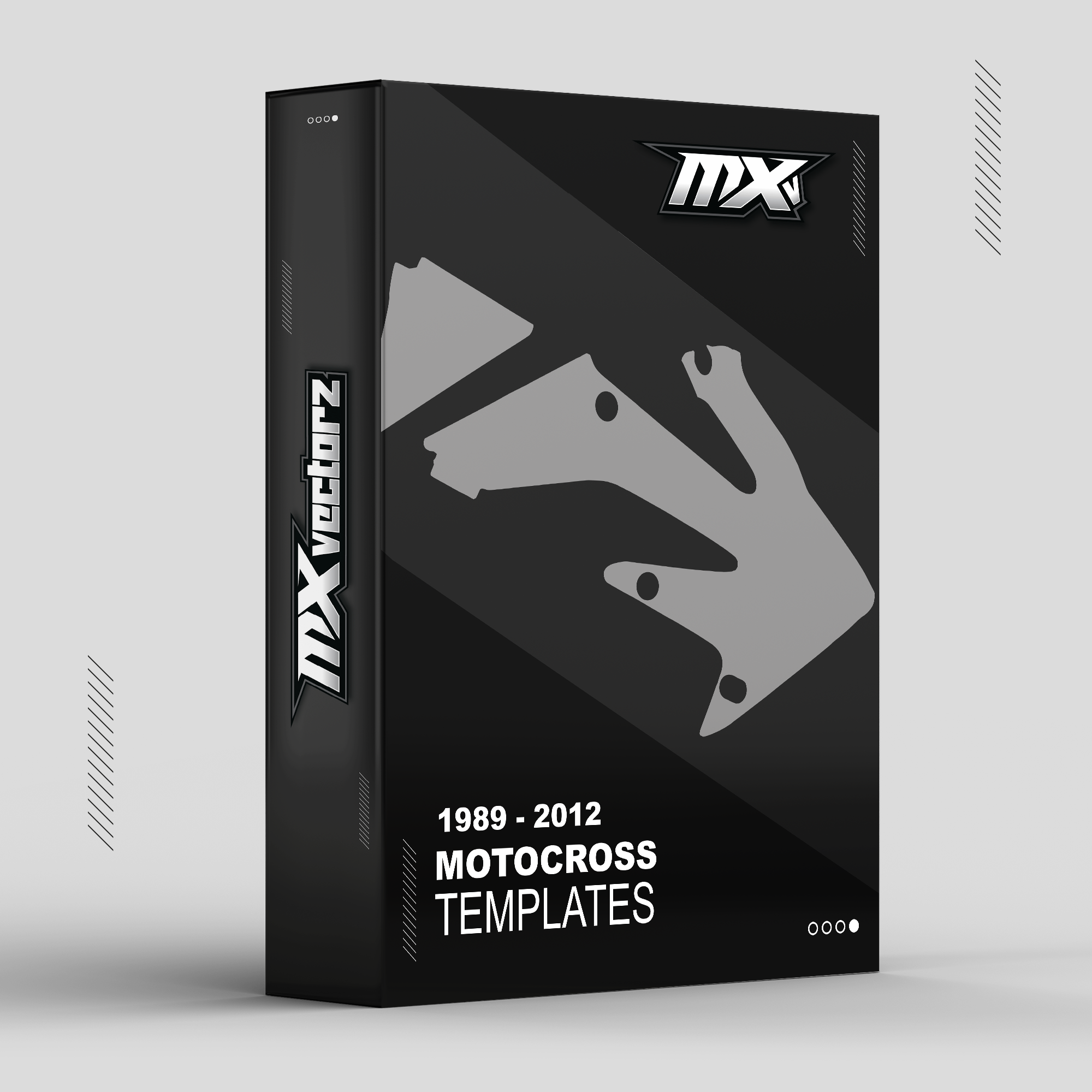 1989  to 2012 Motocross Graphics Templates Design Master Pack MX Vector Outlines