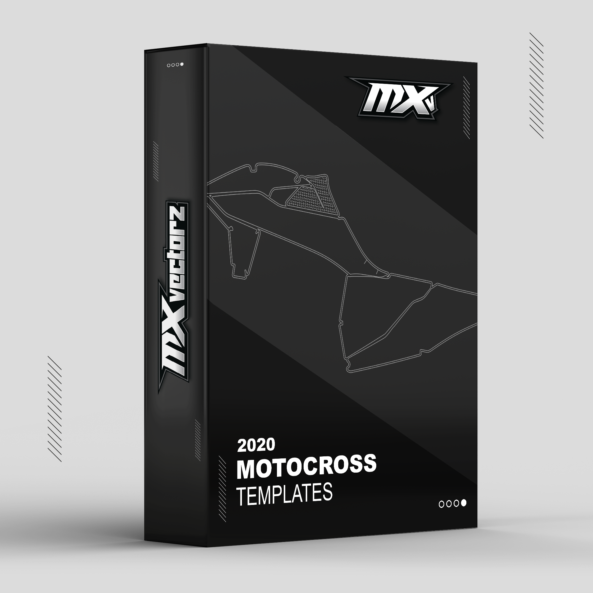 2020 Motocross Graphics Templates Design Master Pack MX Vector Outlines