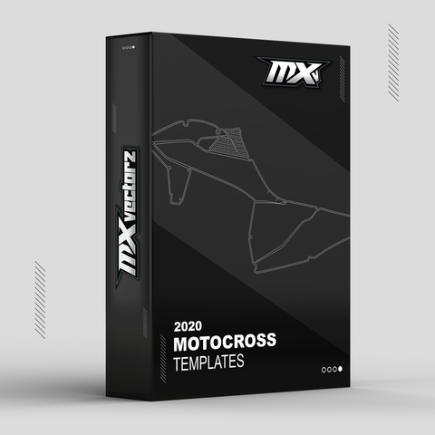 2020 Motocross Graphics Templates Design Master Pack MX Vector Outlines