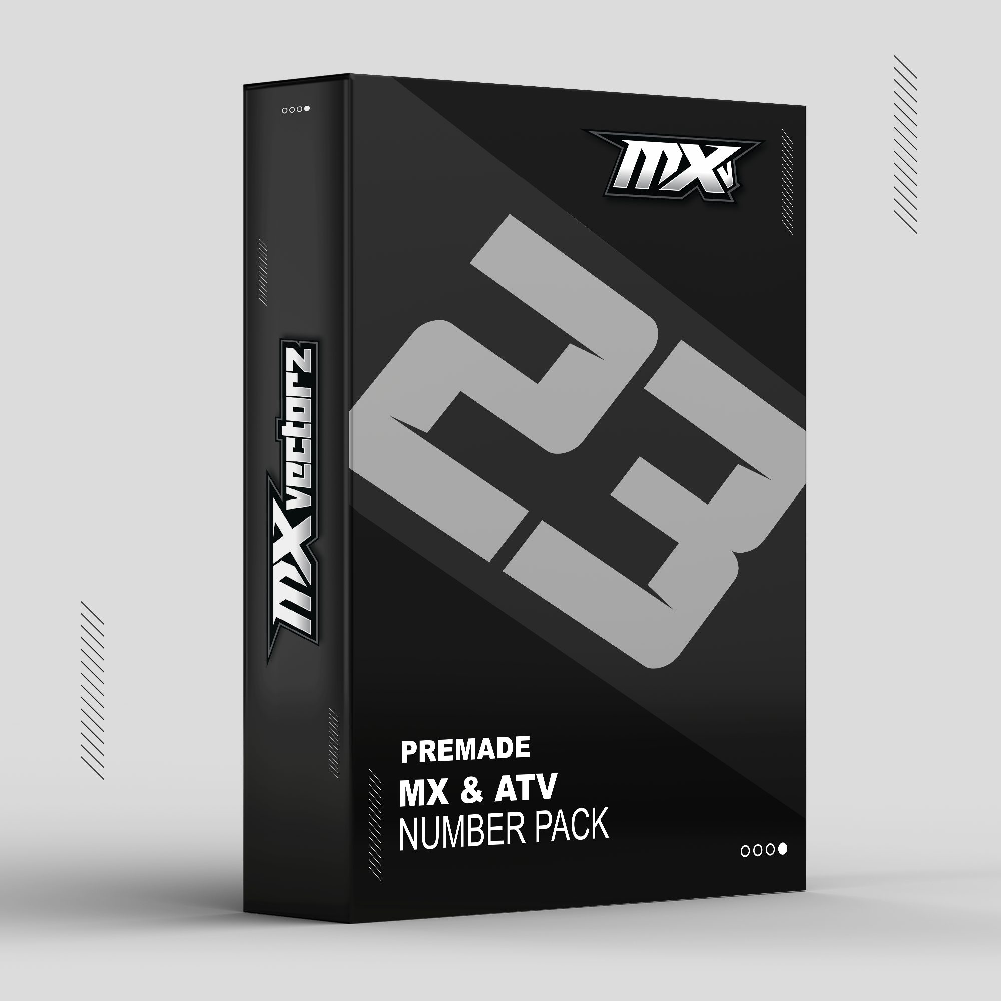 Motocross MX, ATV and Extreme Sports Vector Number Pack